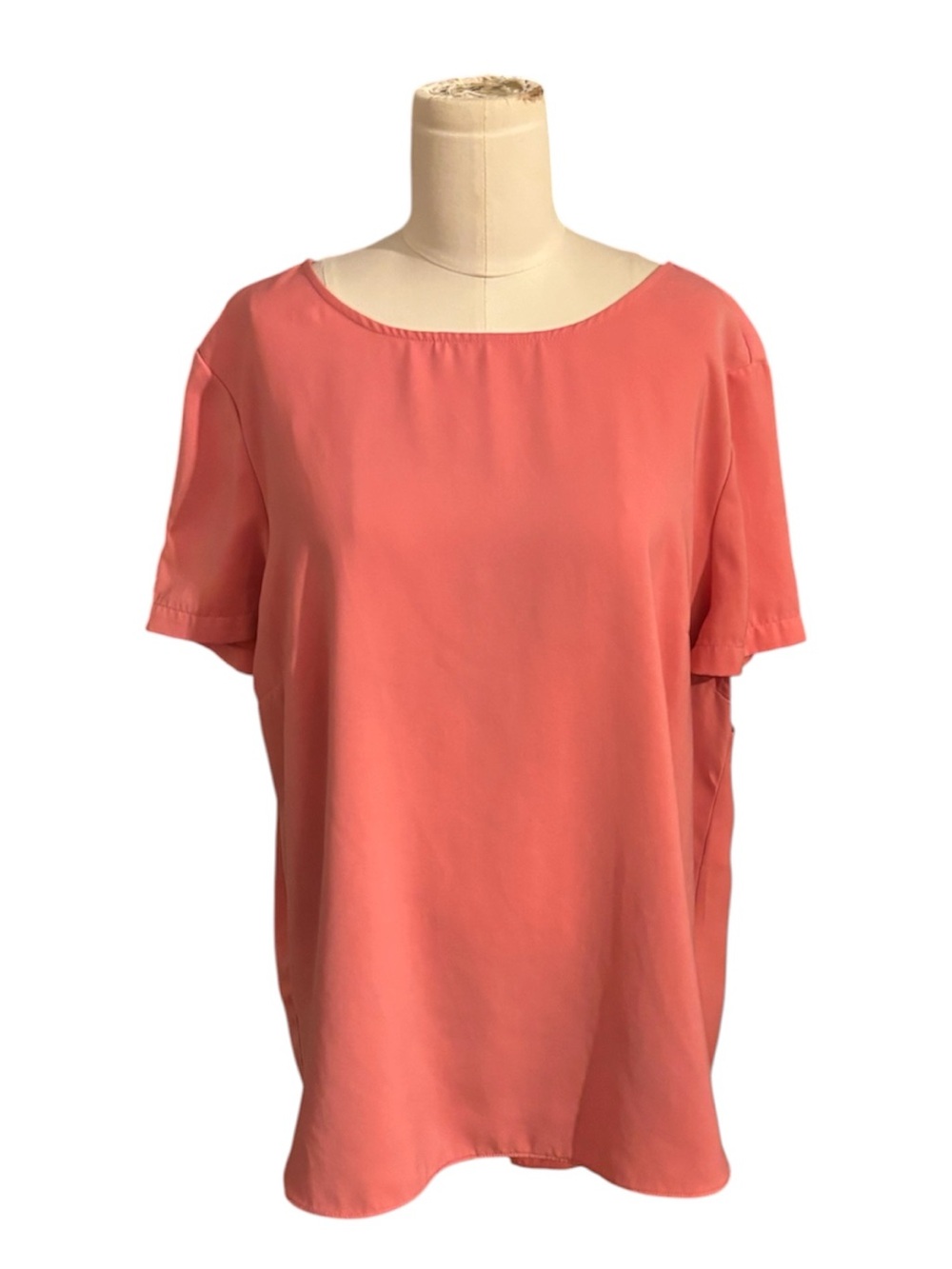 DKNYC Coral Short Sleeve Blouse